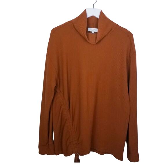 Michael Stars Los Angeles I Donna Tunic Rustique Ribbed Knit Turtleneck Top - S - Picture 4 of 10